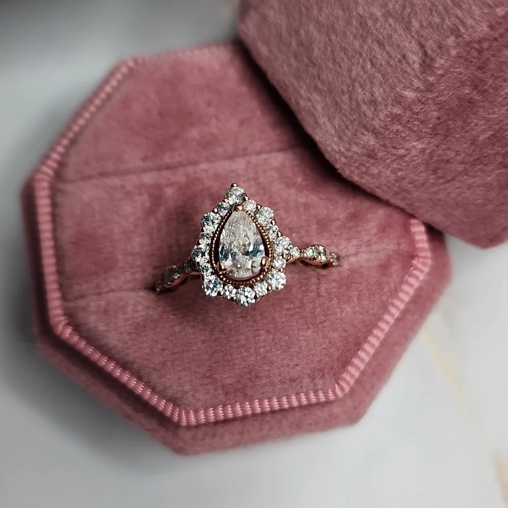 Zac Posen 1 Ct. Tw. Diamond Engagement Ring 14K Rose Gold
